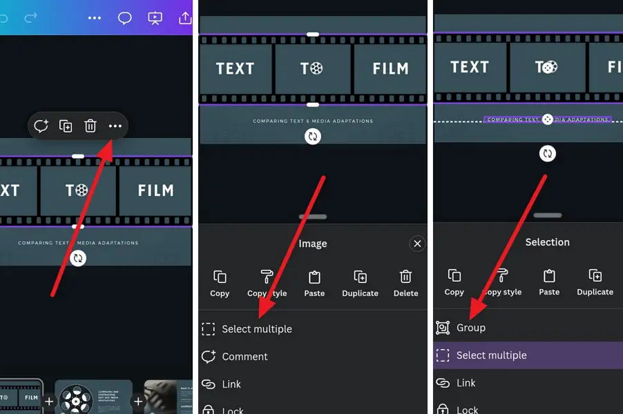 10 Steps to Select Multiple Elements in Canva Mobile