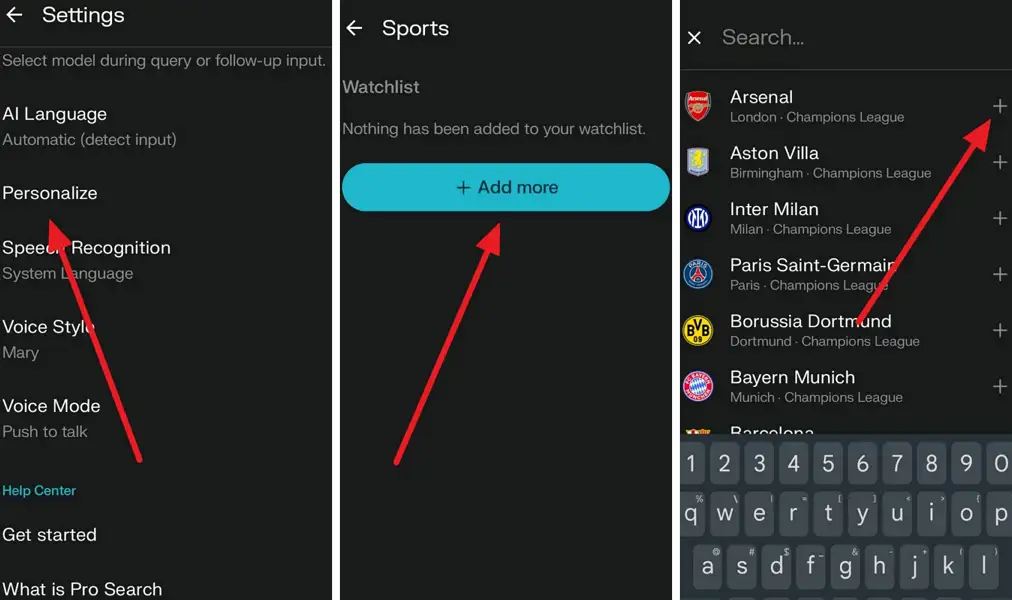 10 Steps to Add Your Favorite Sports or Finance to Perplexity Watchlist on Android