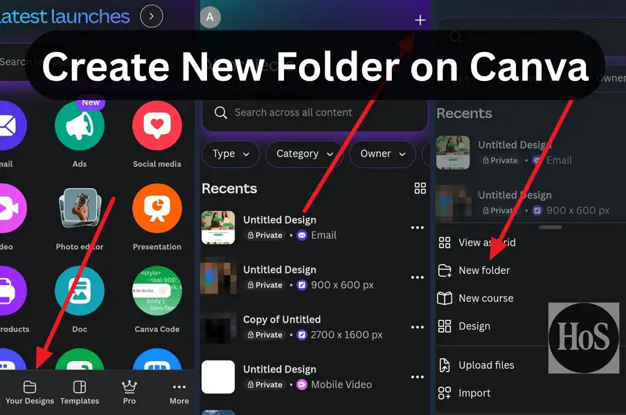 10 Steps to Create a New Folder on Canva Mobile