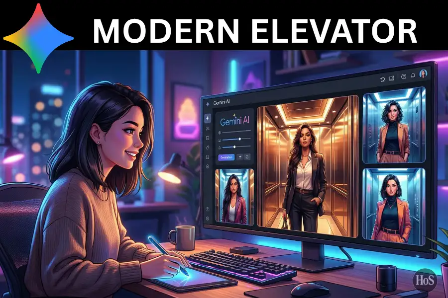 10 Steps to Create Modern Elevator Portraits on Gemini AI
