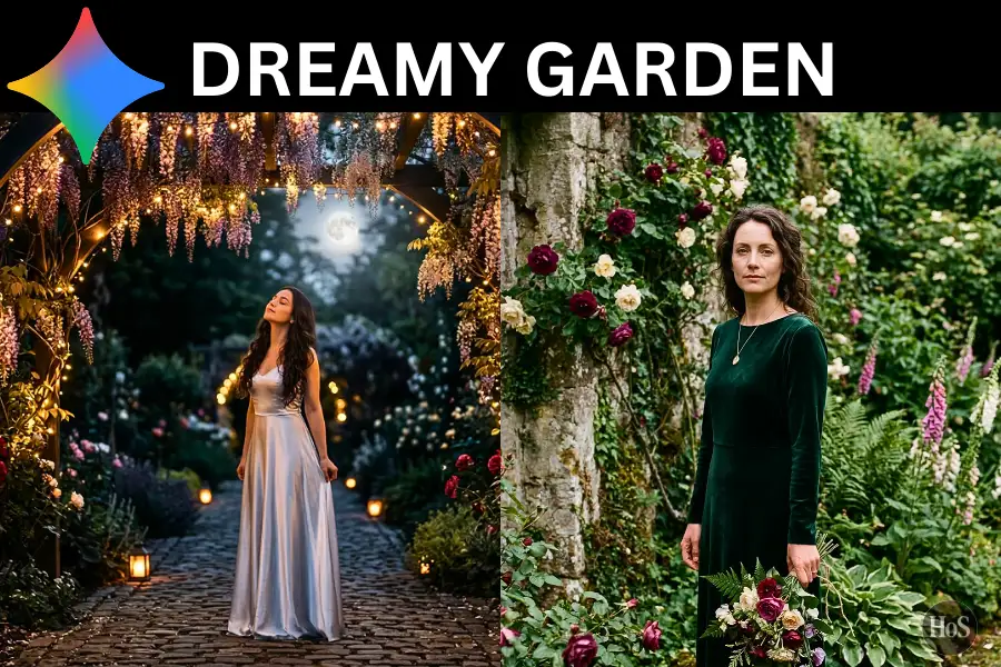 7 Prompts for Dreamy Garden Portraits of Women on Gemini AI