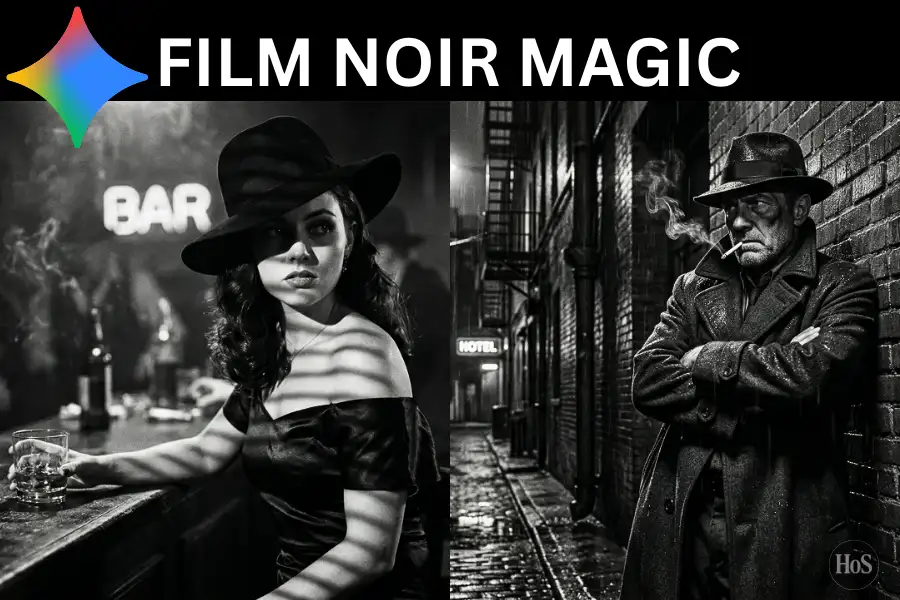 7 Prompts to Generate Stunning Film Noir Photos on Gemini AI
